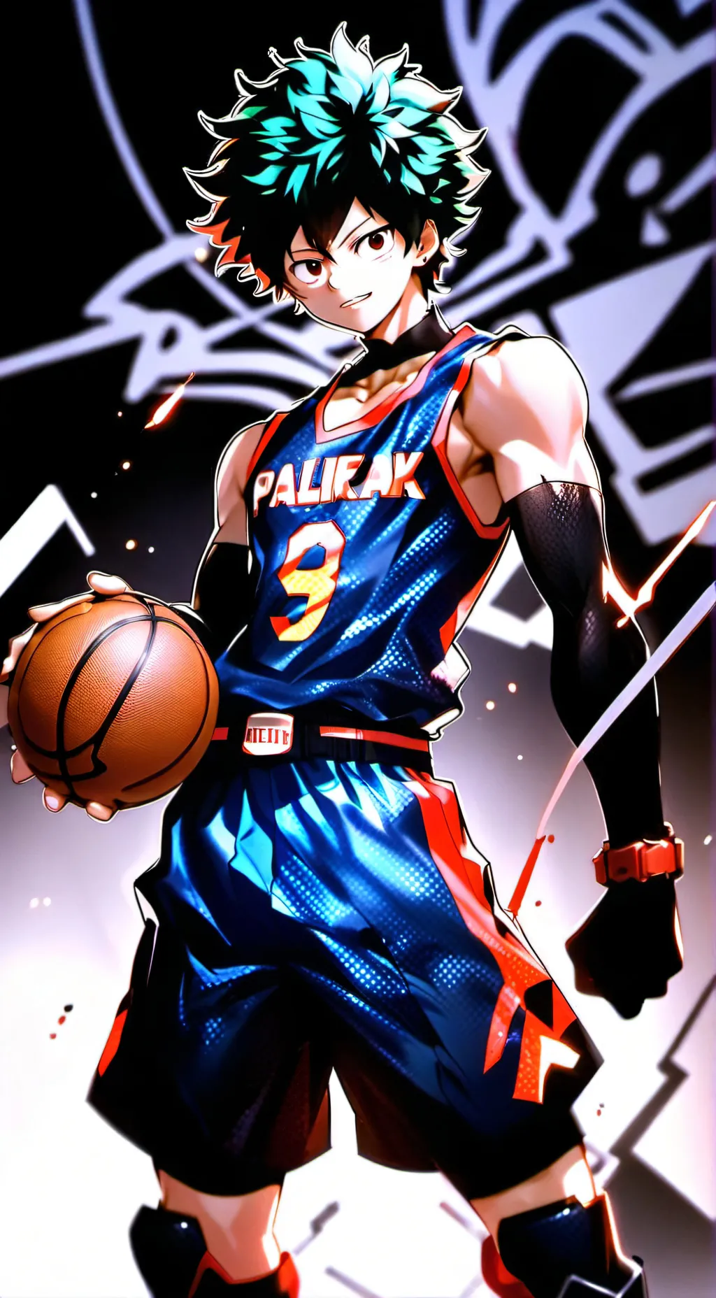 ai character: Deku  background