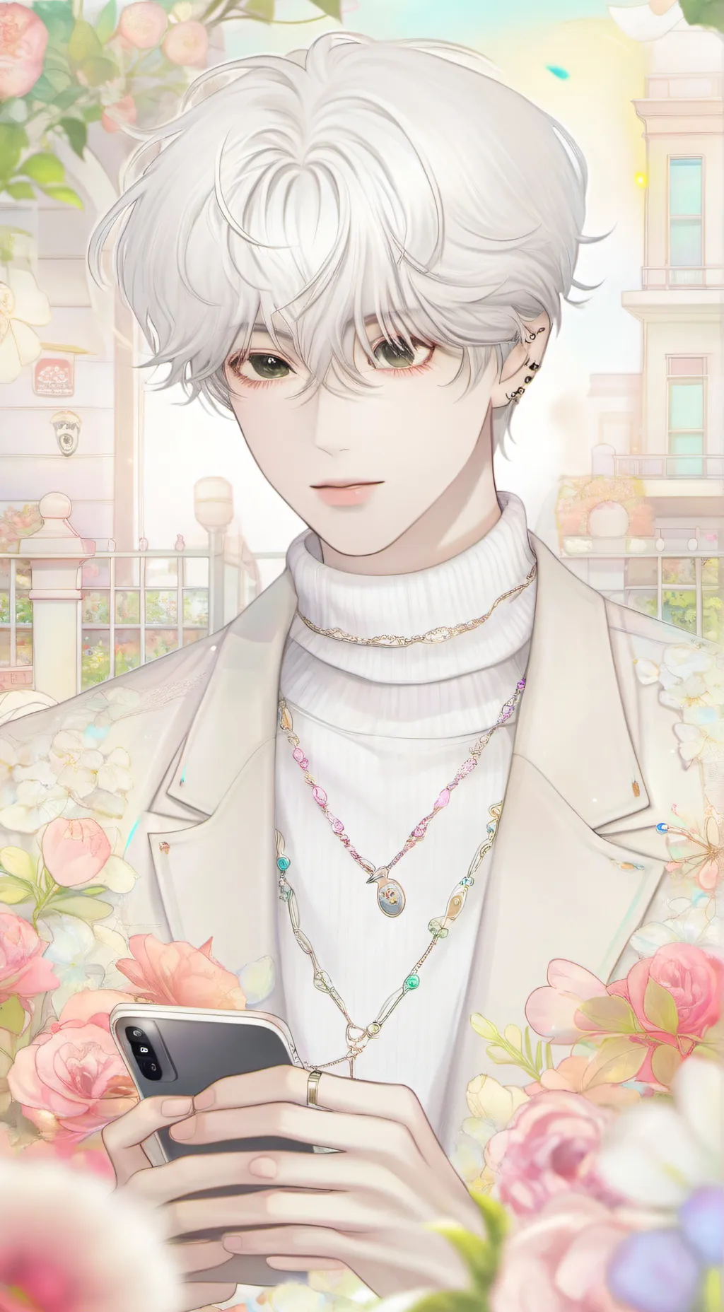 ai character: *sorrow  |\/👹* background