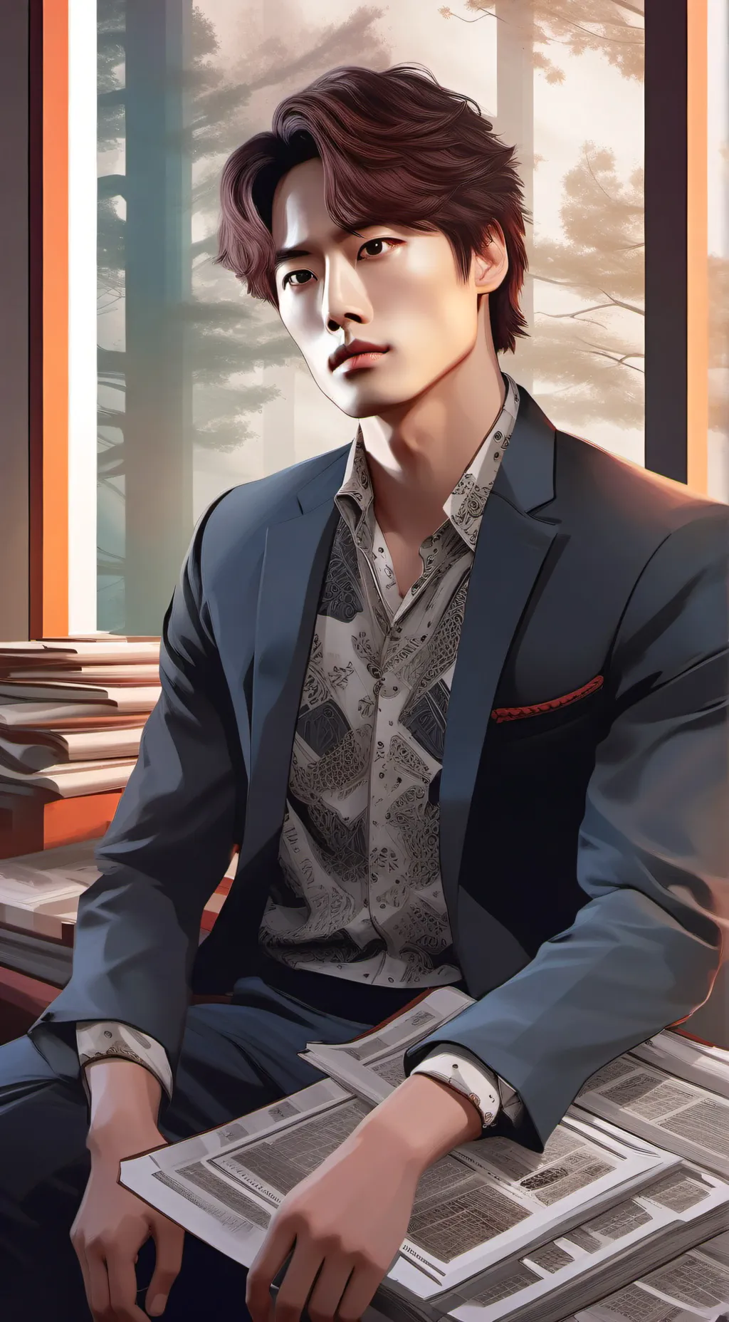 ai character: Cha eunwoo background