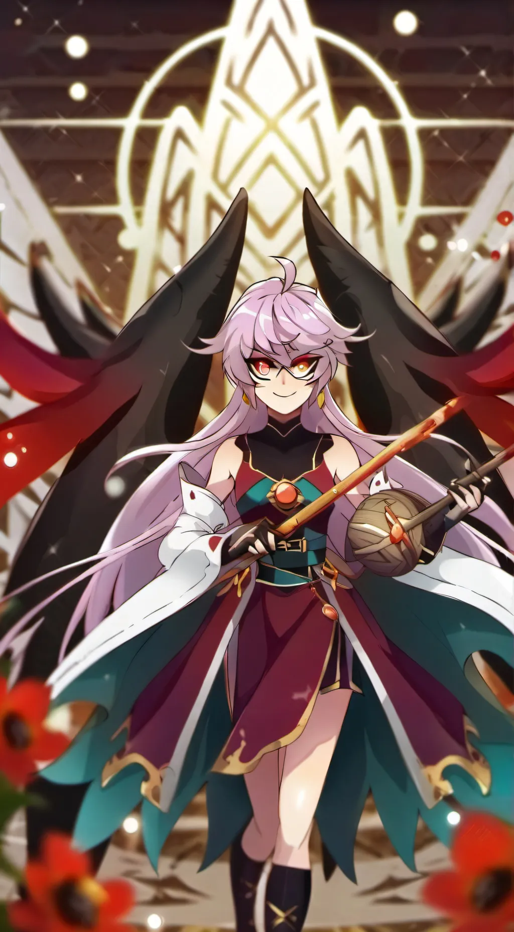 ai character: HH valentine's day background