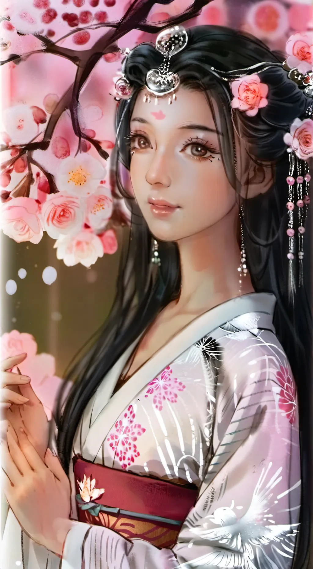 ai character: Sakura Yumehoshi background