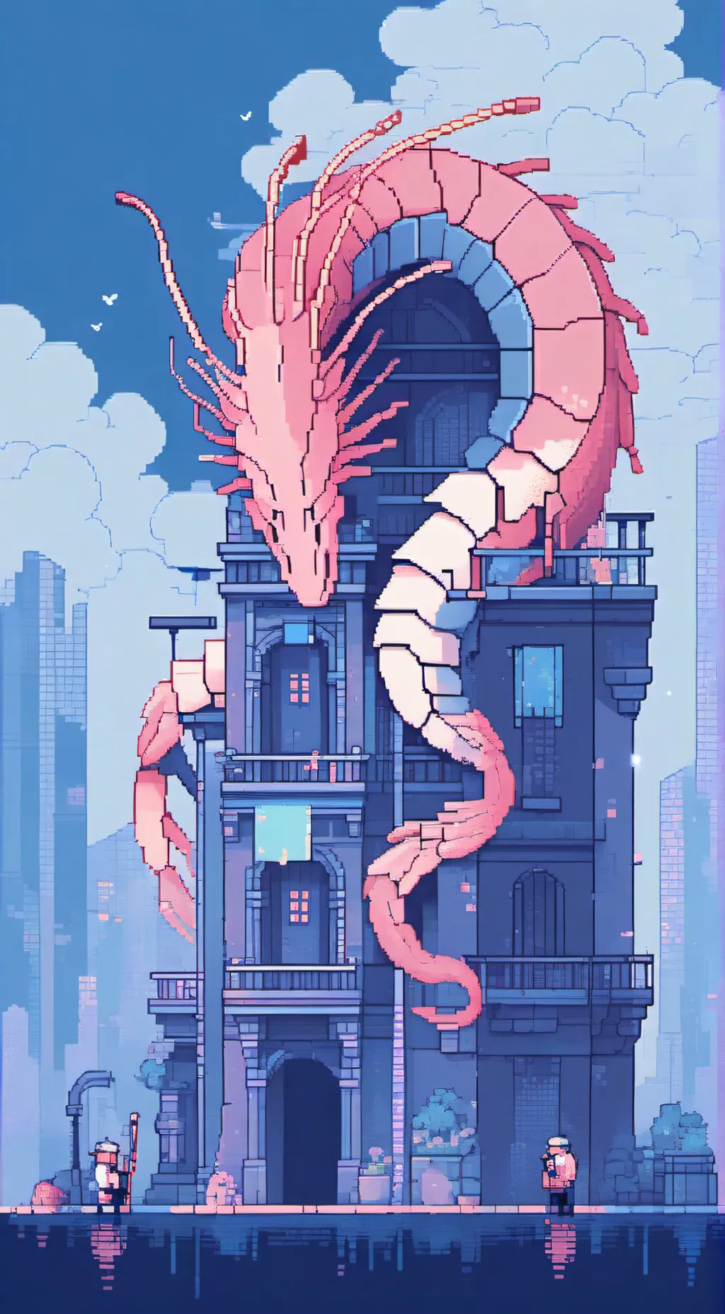 ai character: Shrimpo background