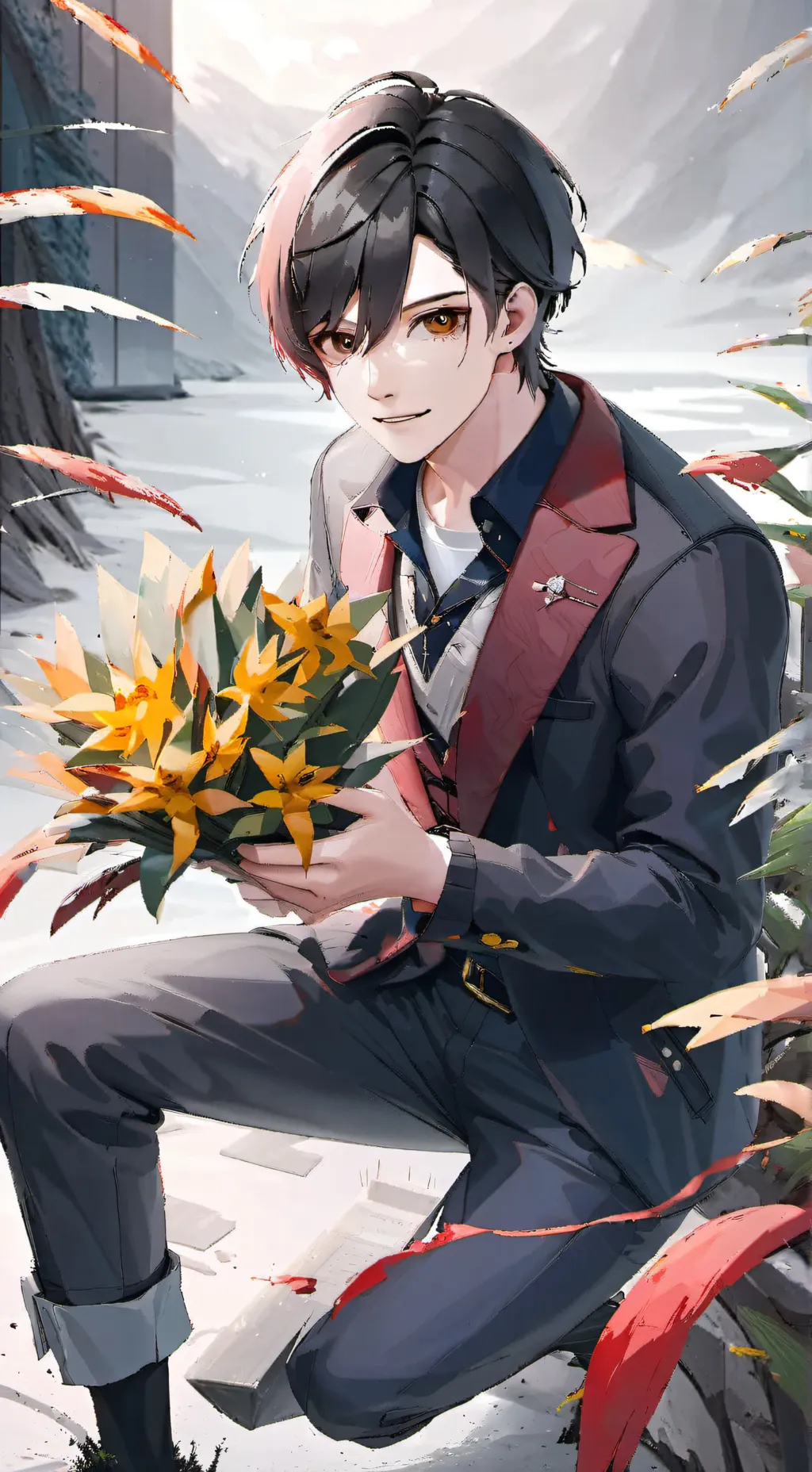 ai character: Theo background