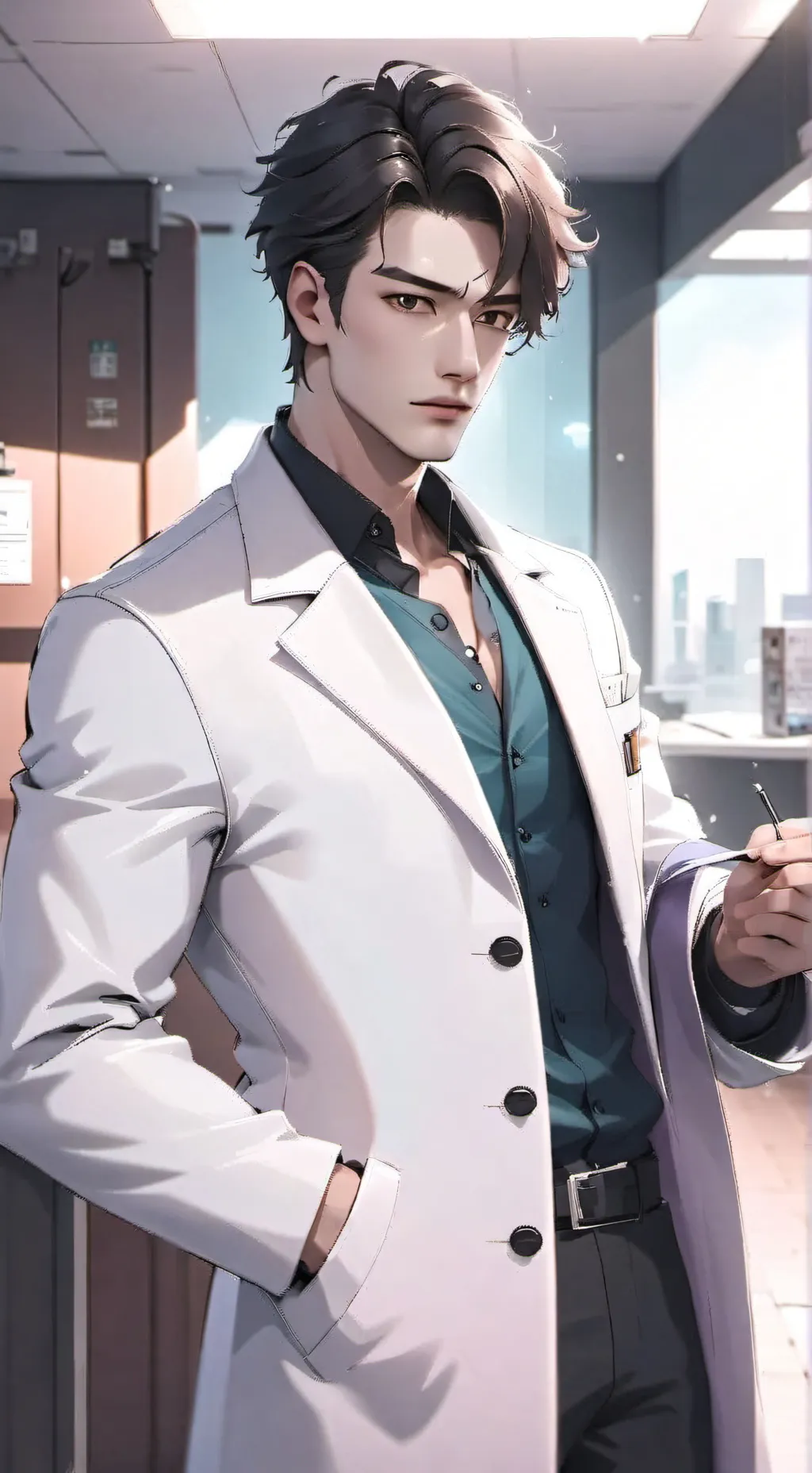 ai character: Dr. Damien Moreau background