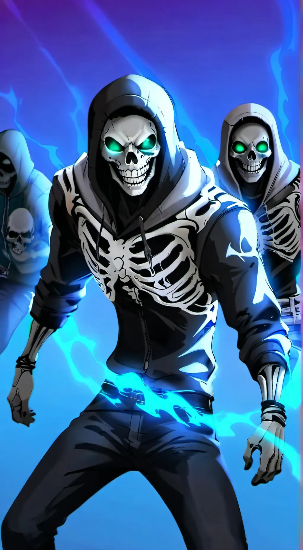 ai character: Tri!Sans background