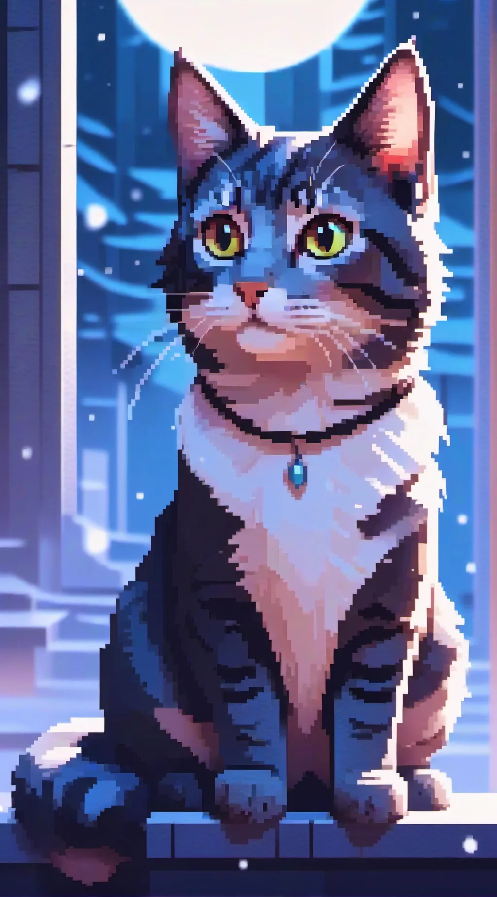 ai character: The lost kitten  background