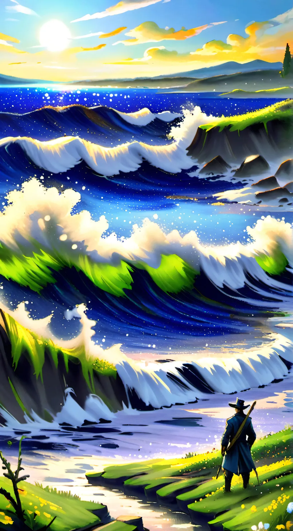 ai character: sonic Group💜 background