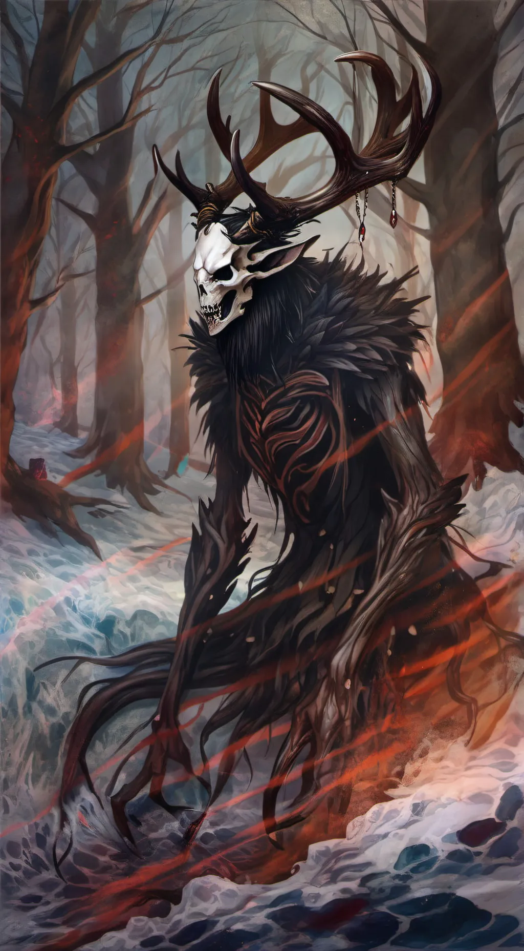 ai character: wendigo  background