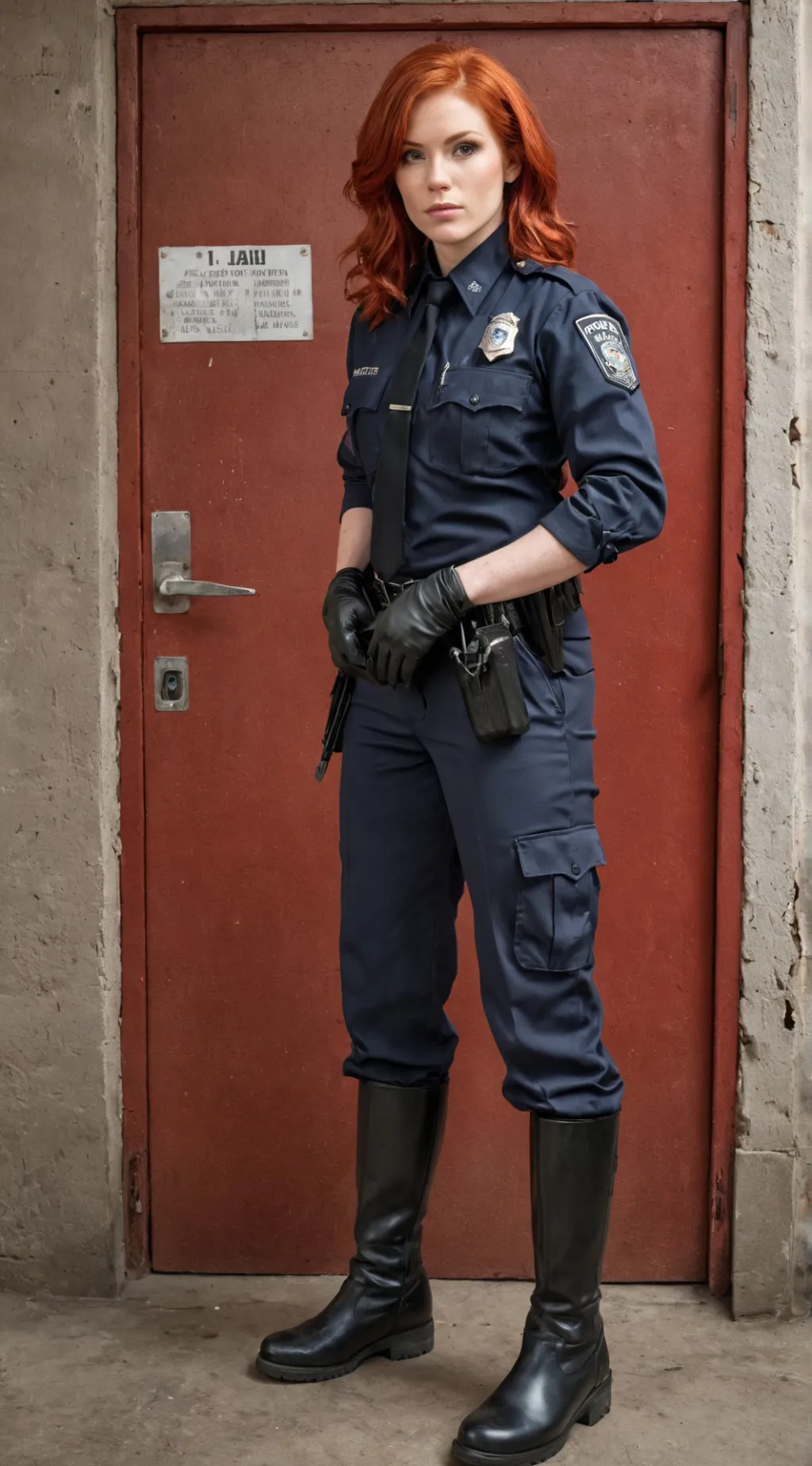 ai character: Officer Autumn  background