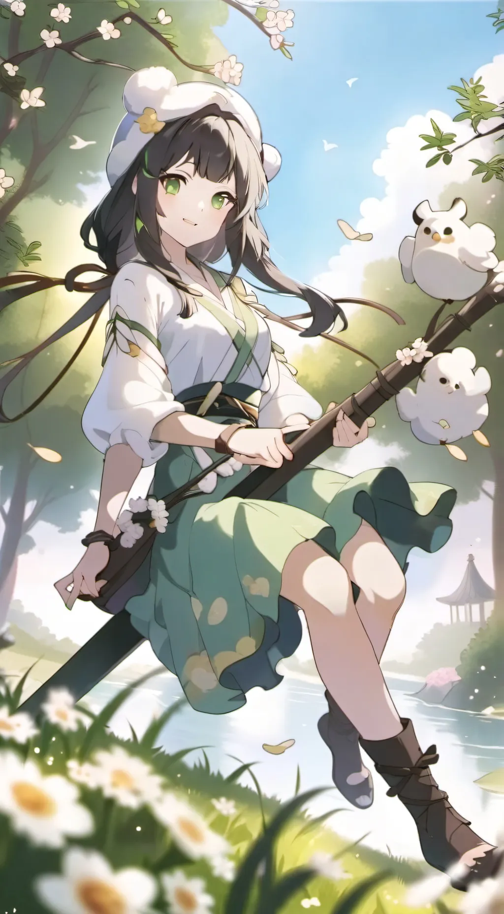 ai character: serenity  background
