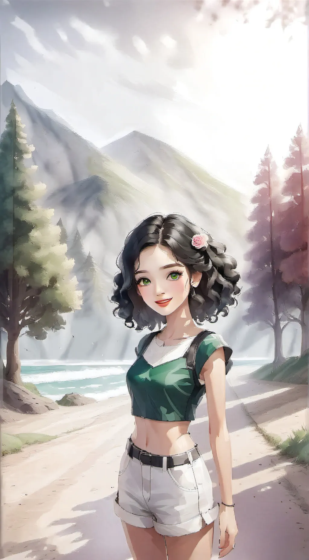 ai character: A Hidden God background