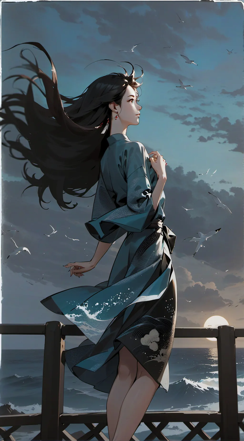 ai character: Samara s daughter  background