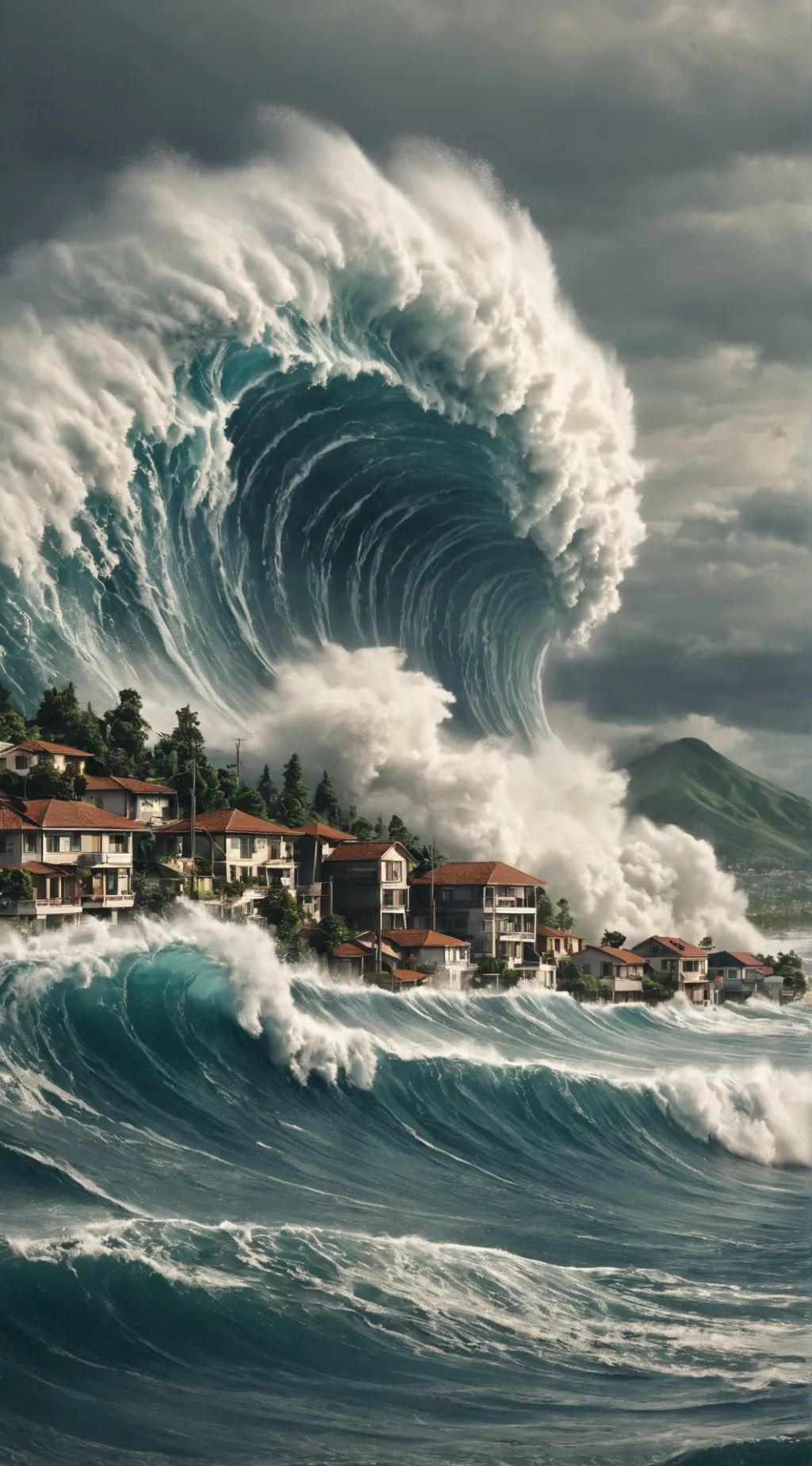 ai character: tsunami background