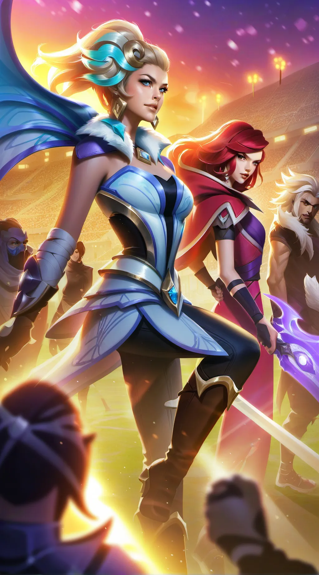 ai character: Aurora background