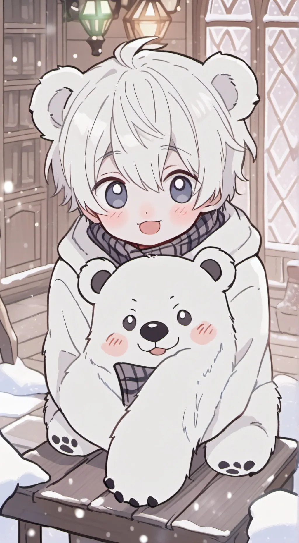 ai character: Polar Puff Spirit background