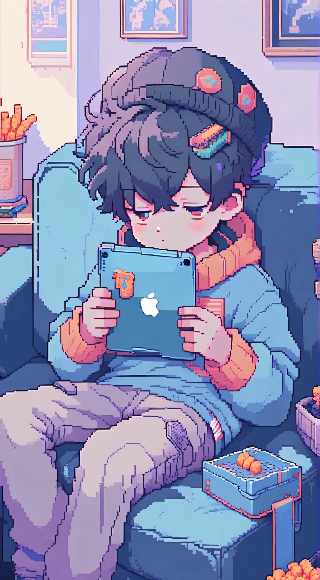 ai character: ipad kid background