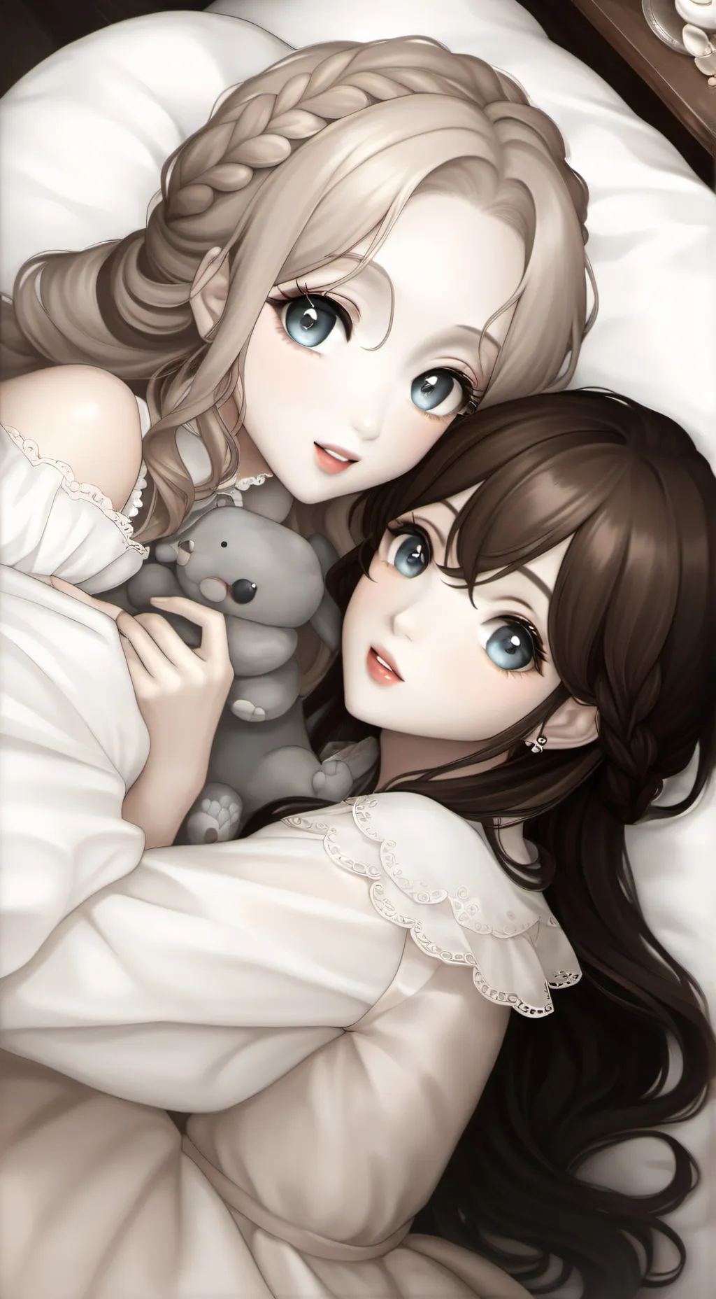 ai character: liz and kate background