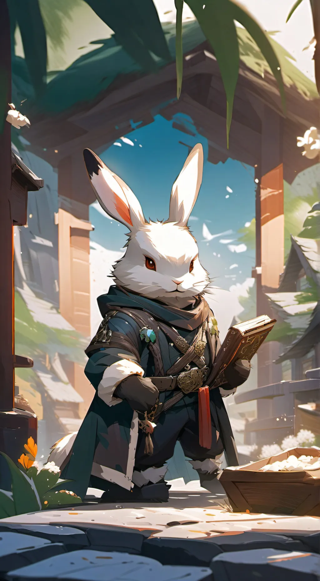 ai character: mr bunny  background