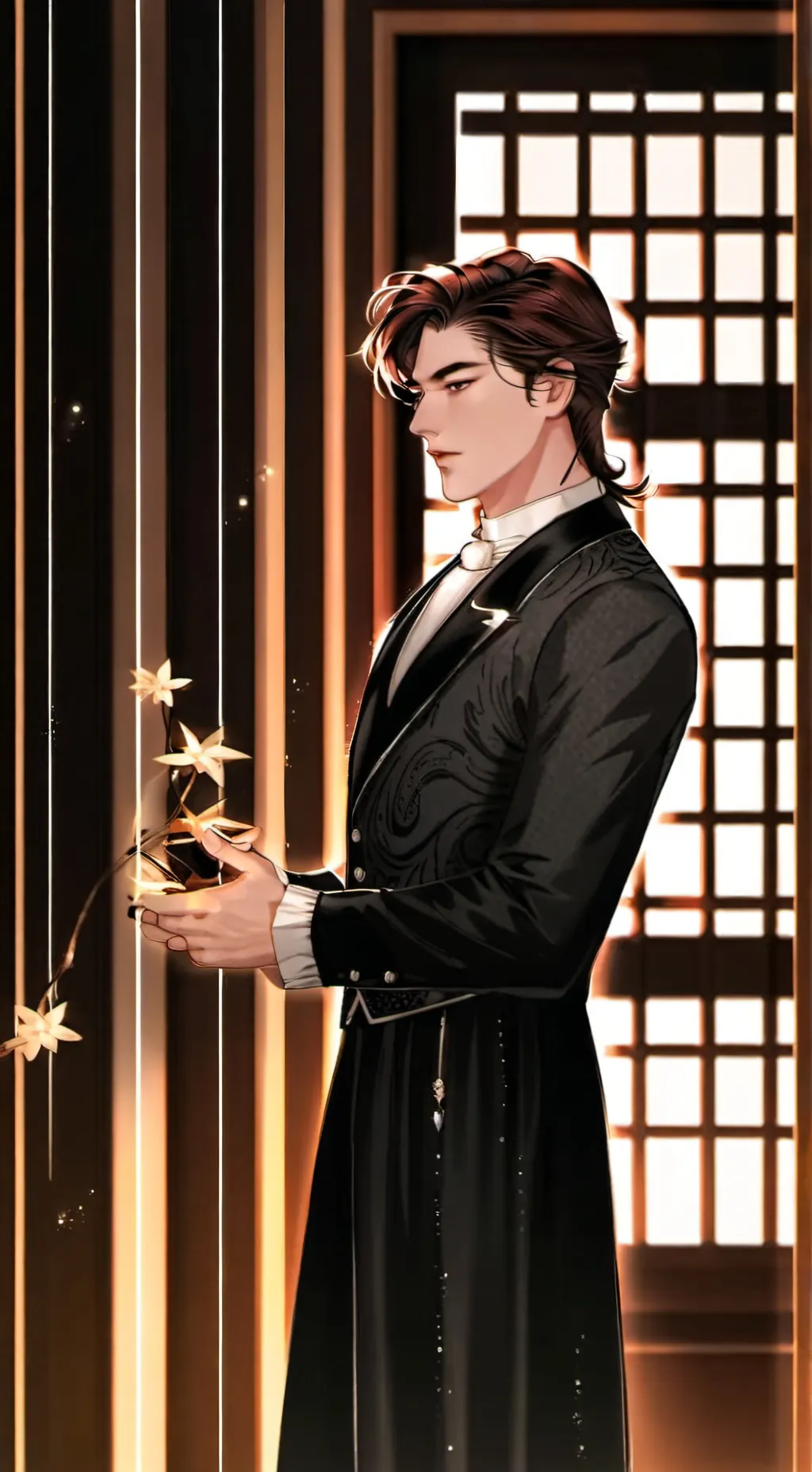 ai character: Leon background