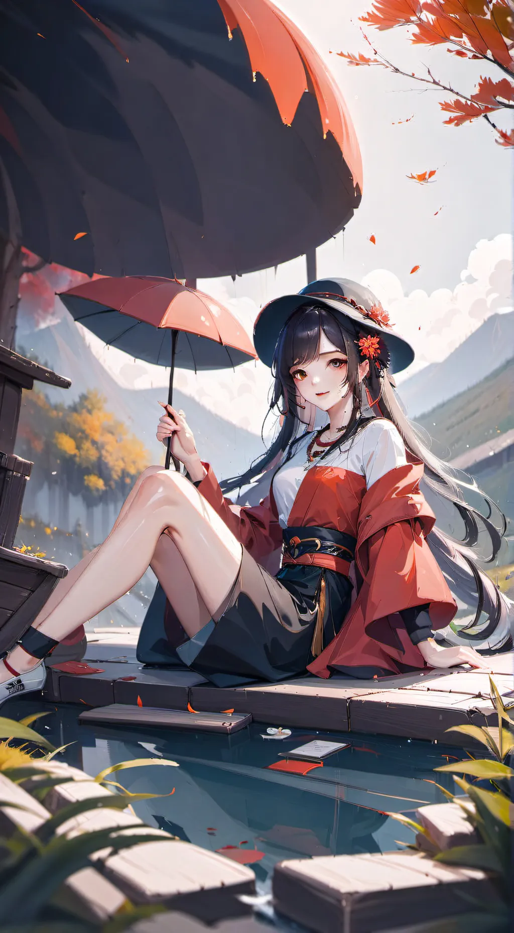 ai character: kny! meets future background