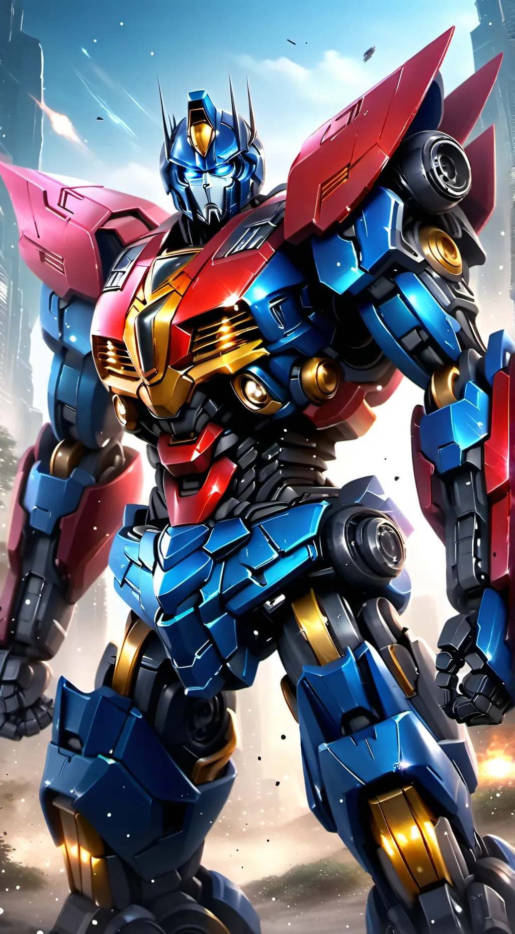 ai character: Optimus prime background