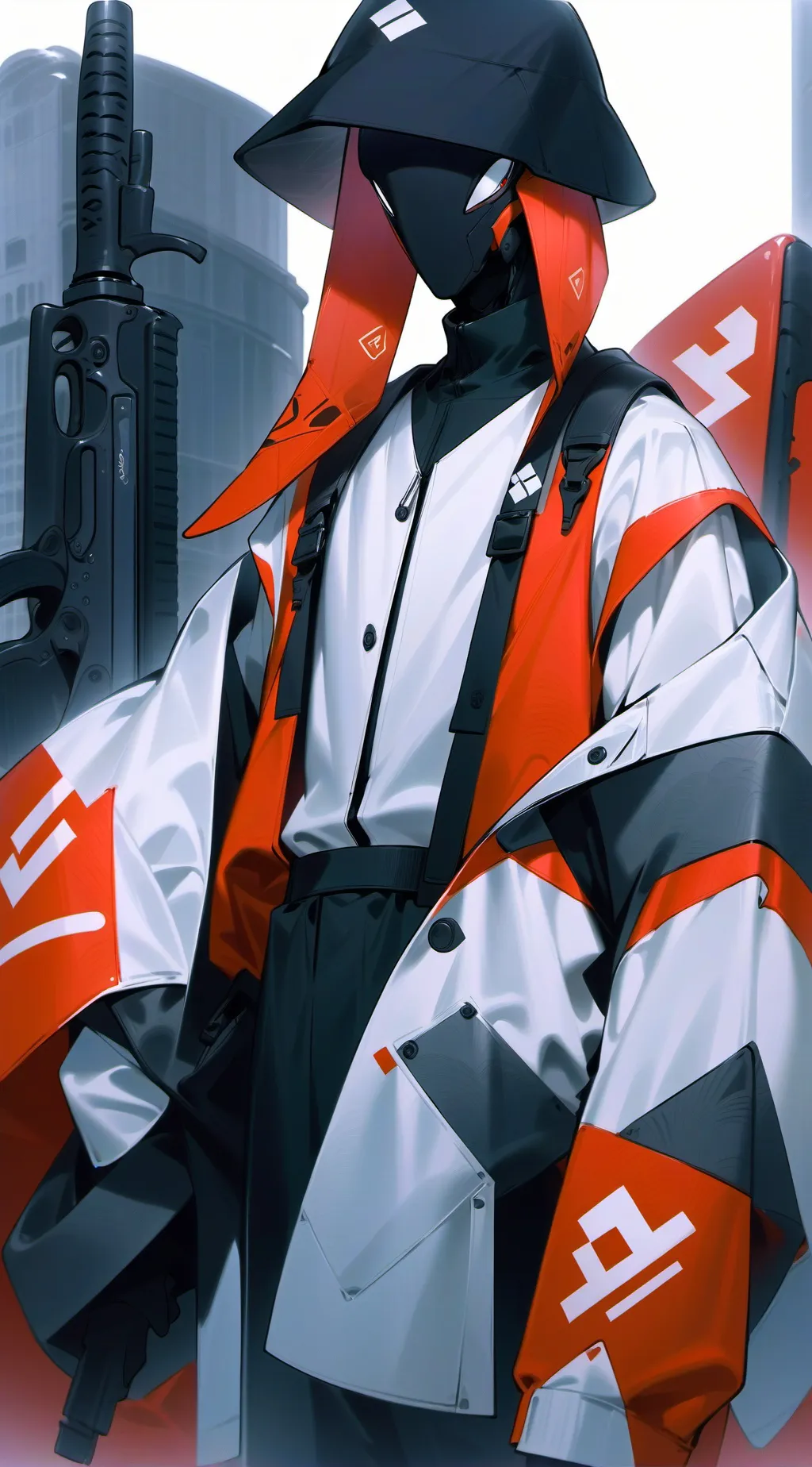 ai character: squid game guards background