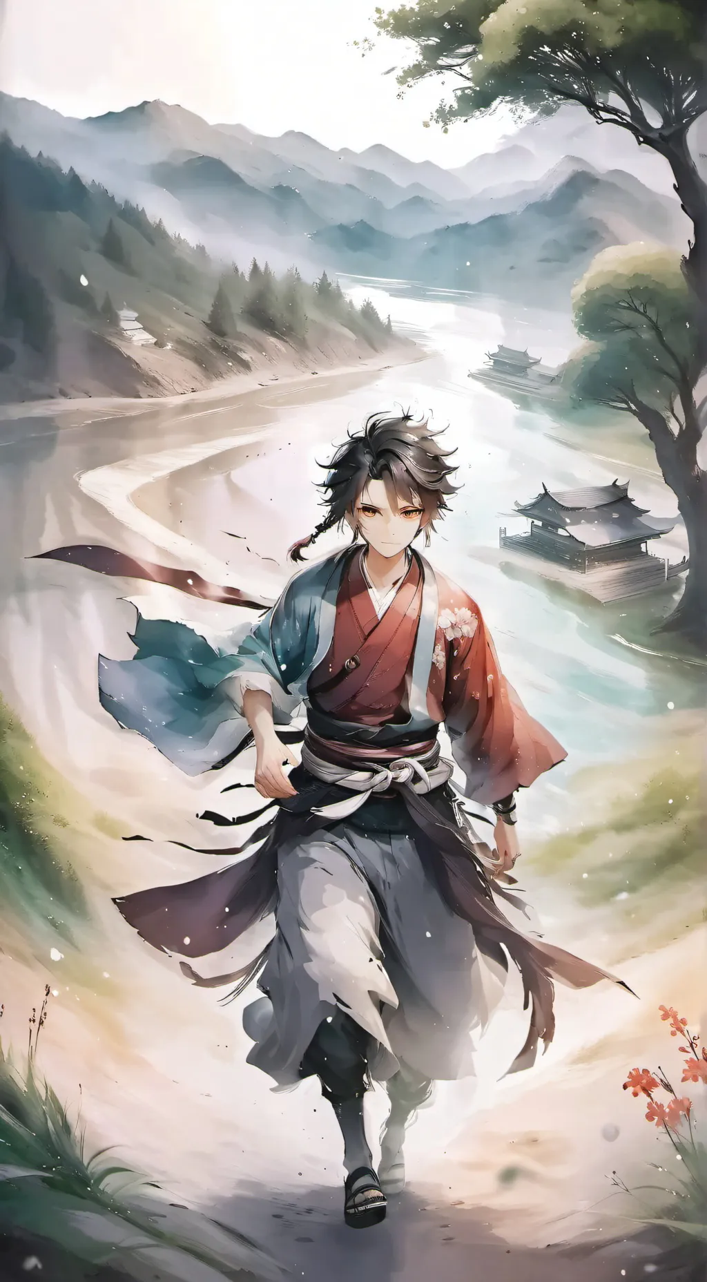 ai character: jjk yandare background