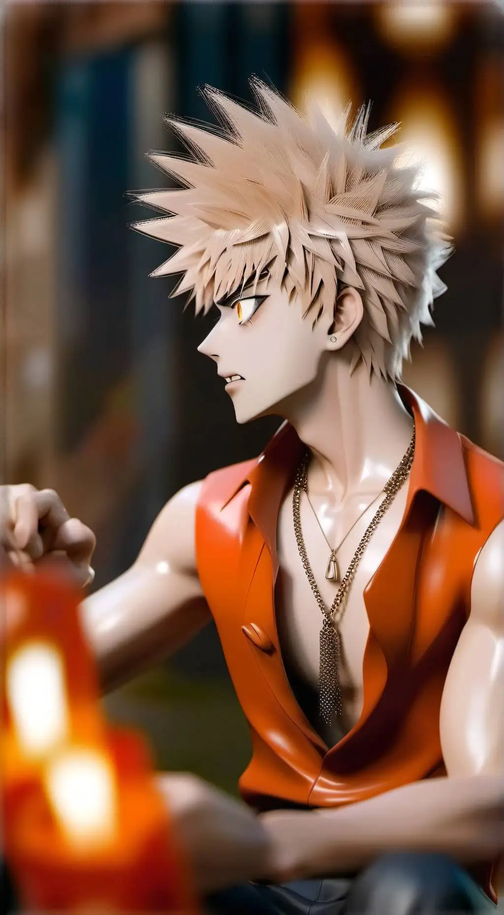 ai character: Deku x bakugo background