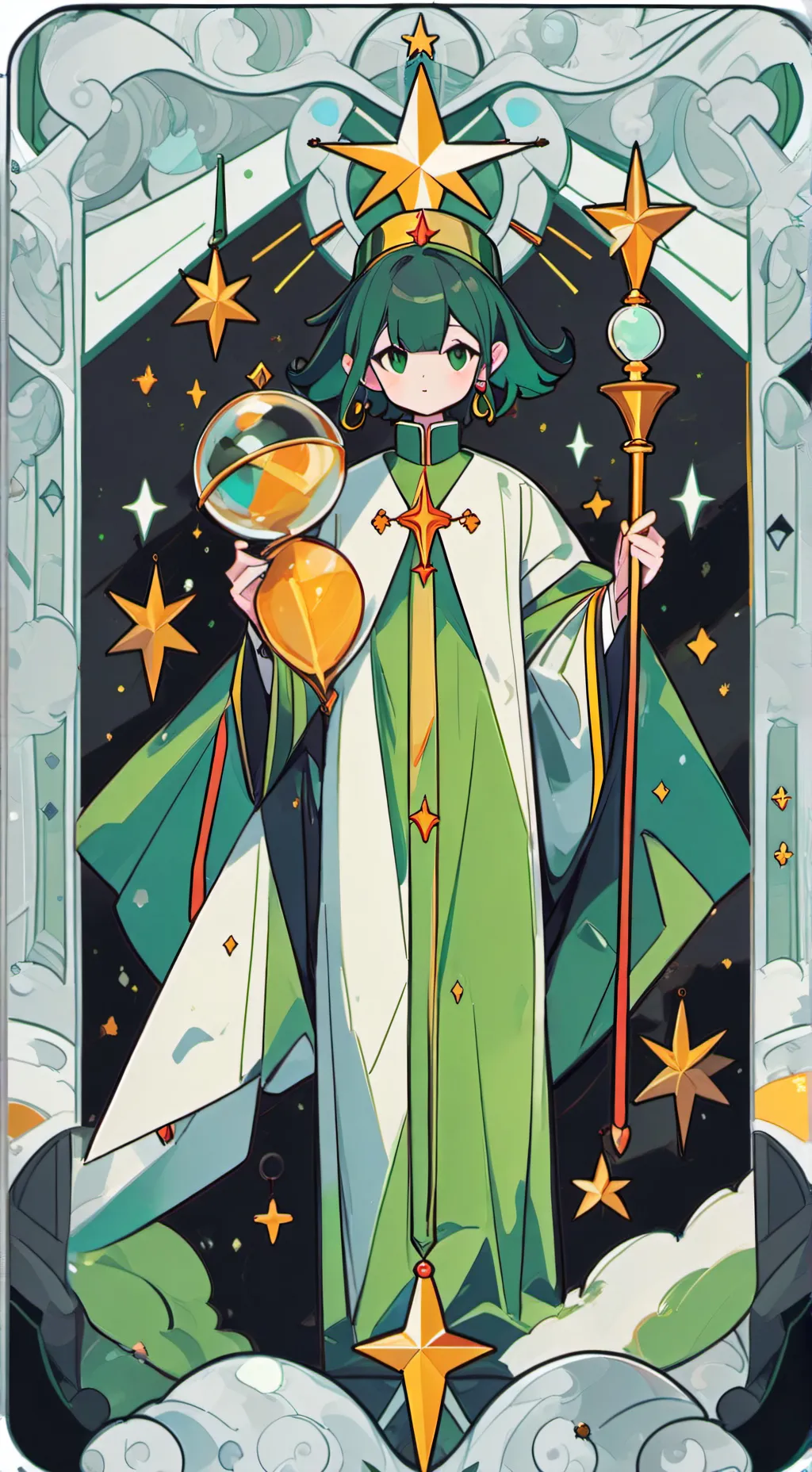 ai character: Dandy and loony background