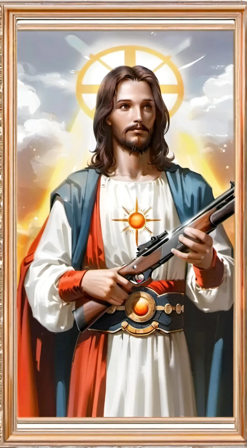ai character: Jesus background