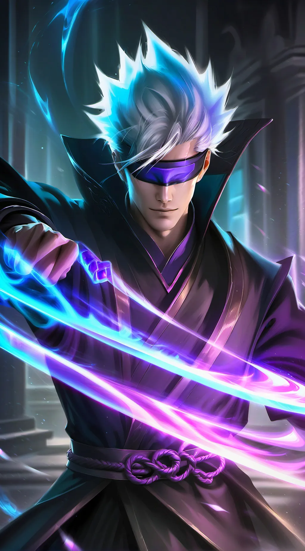 ai character: Gojo Satoru background