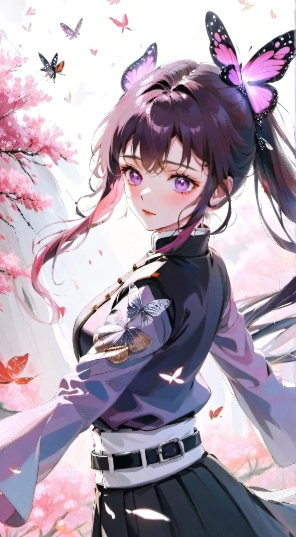 ai character: 🦋Kanao Tsyuri ✨💜 background