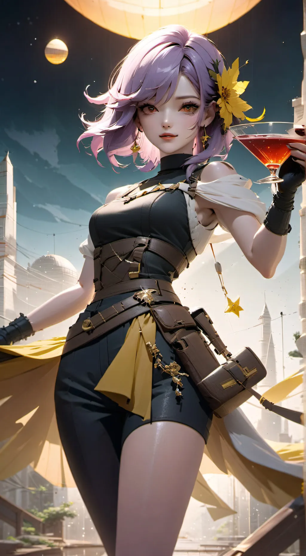 ai character: Drunk cosmo  background