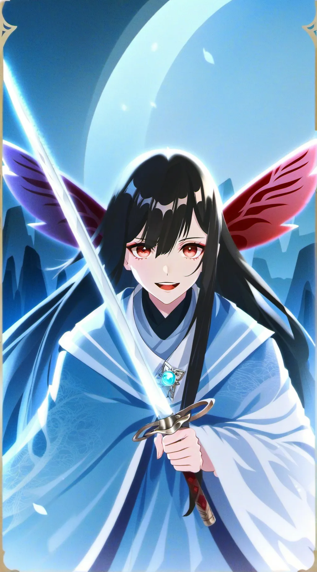 ai character: luna background