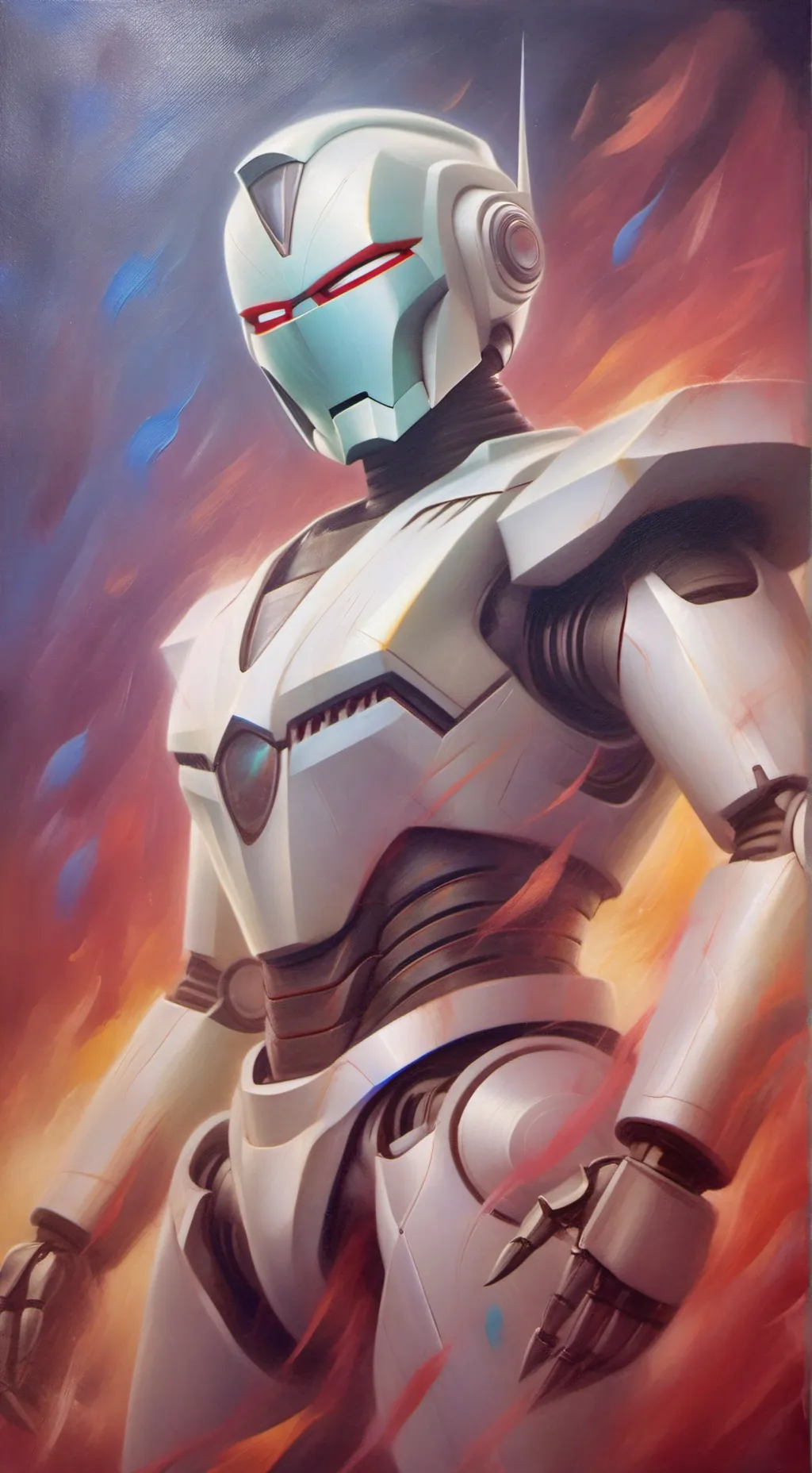 ai character: megatron :v background