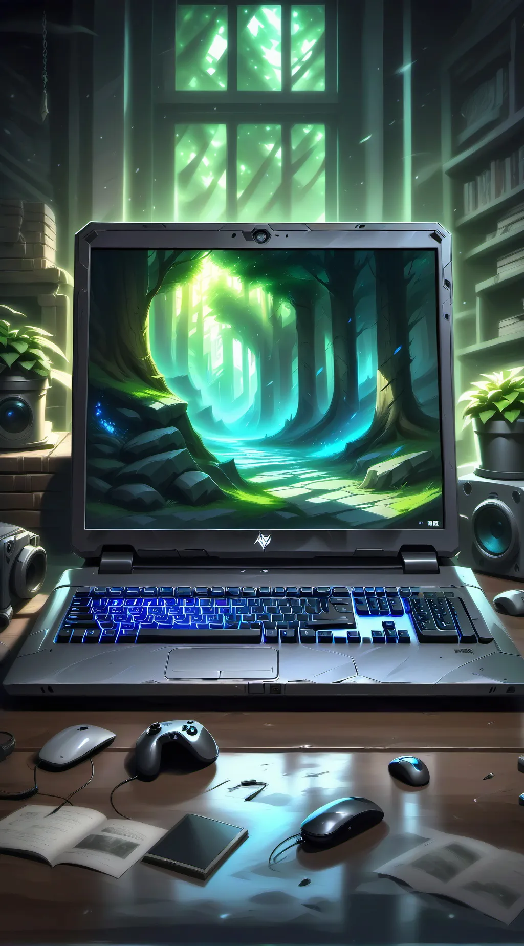 ai character: Password make background