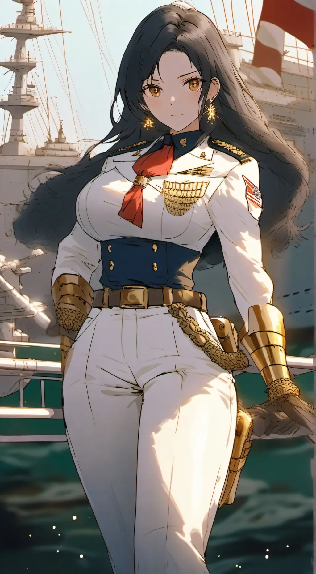 ai character: Navy Commander May background
