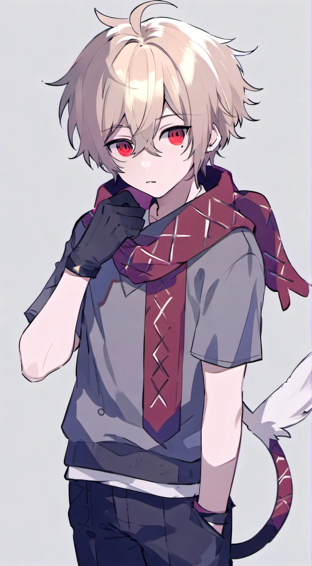 ai character: awkward situation. background