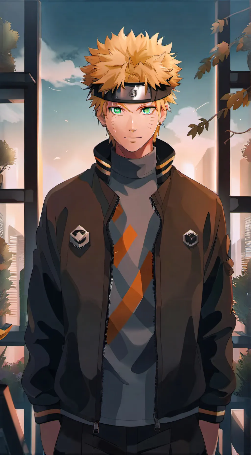 ai character: Naruto  background