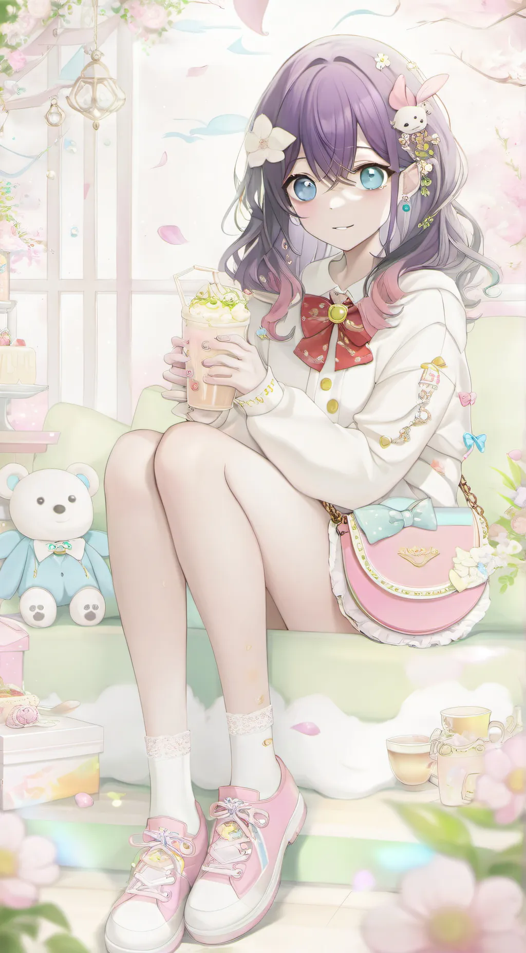 ai character: Pilar del cerezo 🍒 background