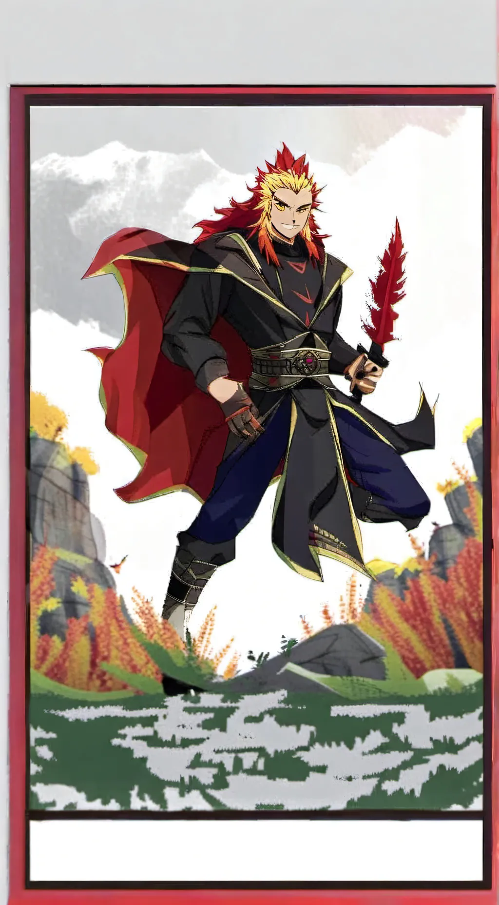 ai character: Kyojuro Rengoku  background