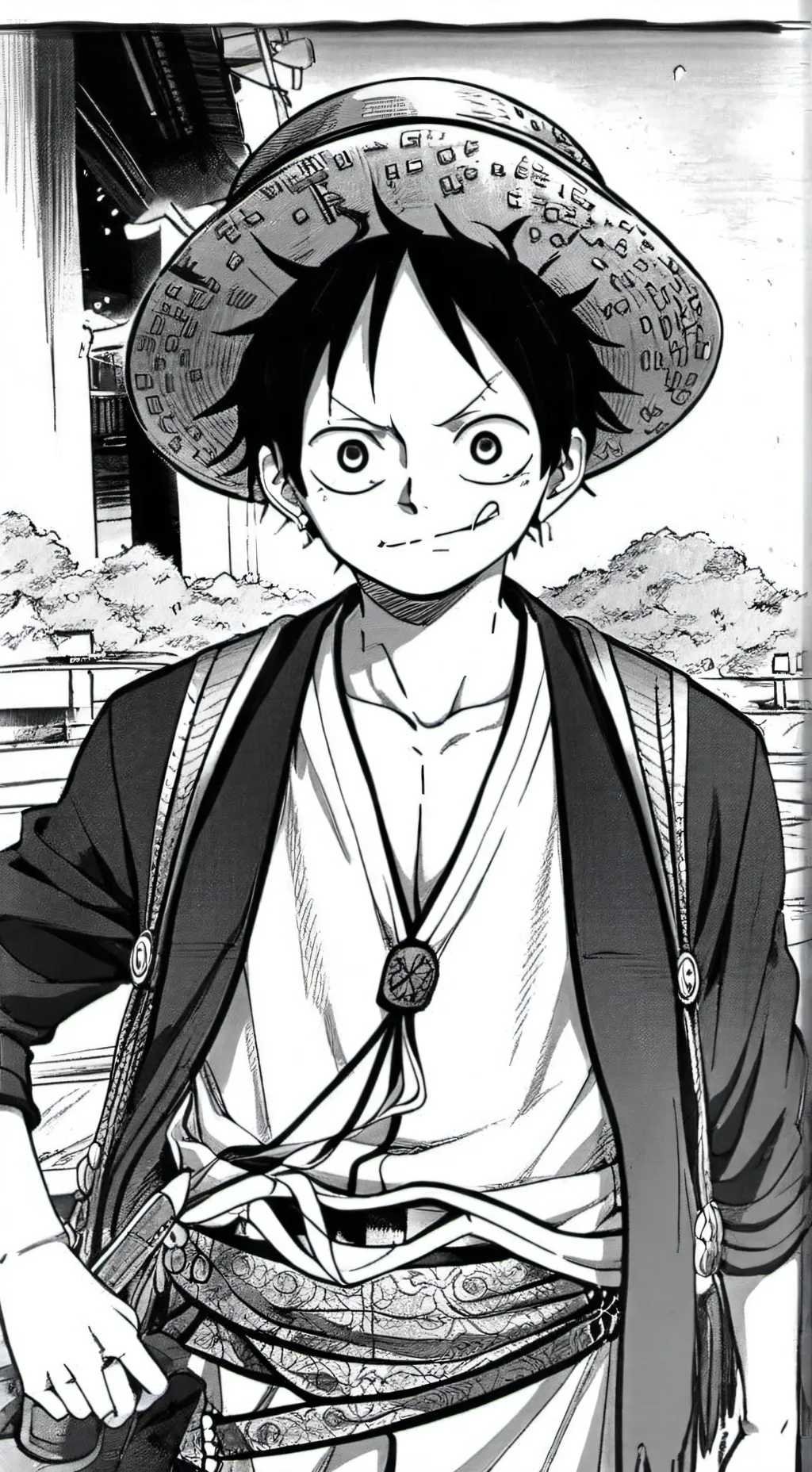 ai character: Monkey D. Luffy background