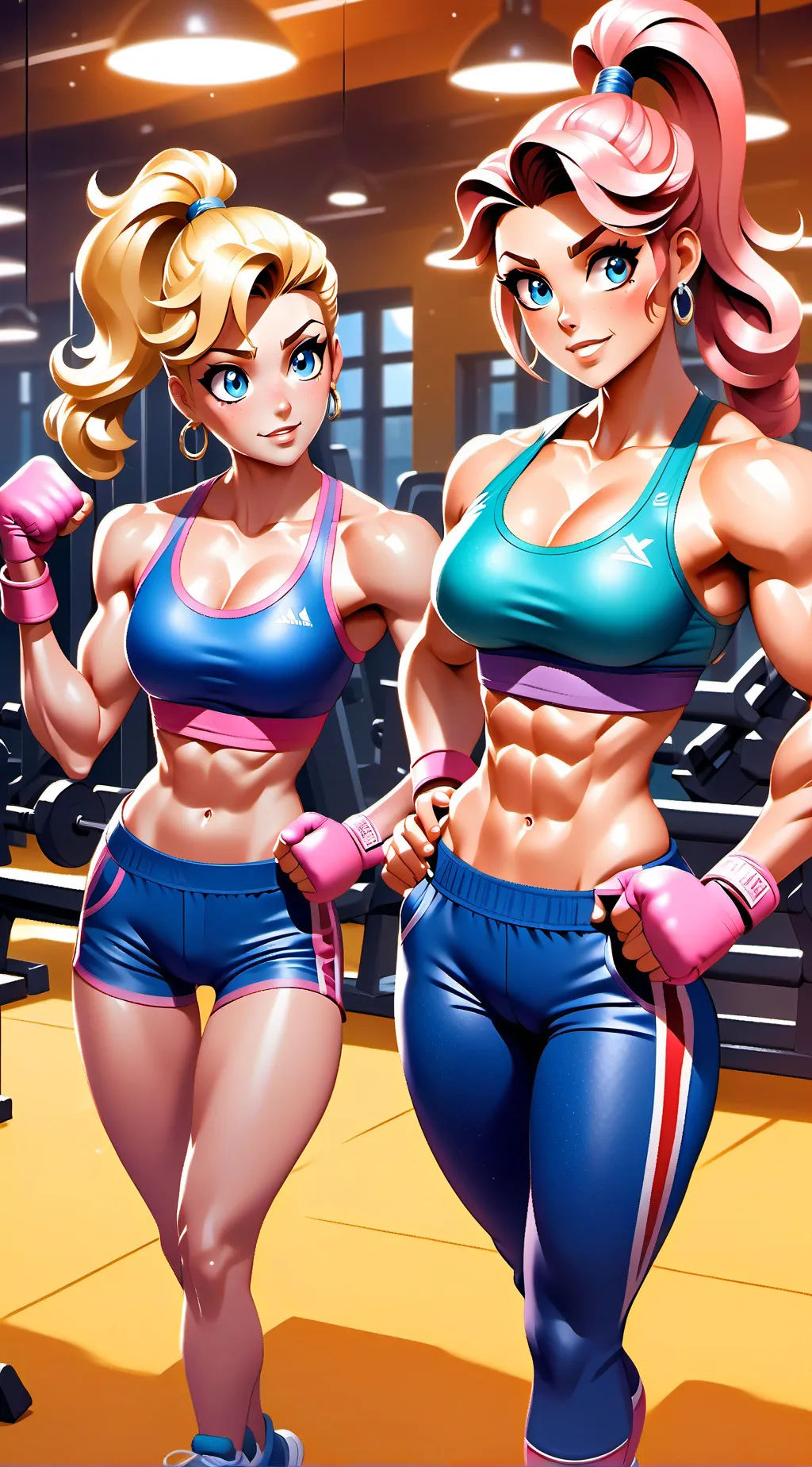 ai character: Hanna and Franka background