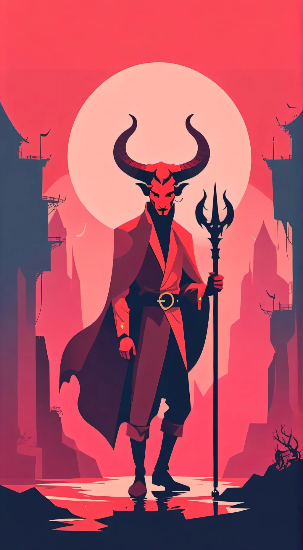 ai character: the devil  background