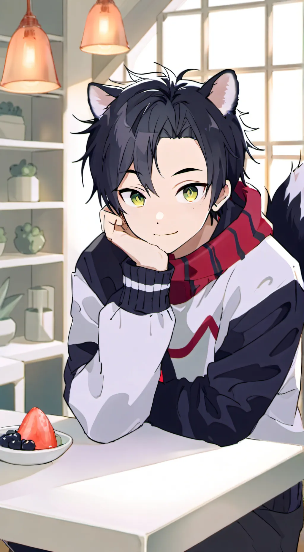 ai character: I tried background