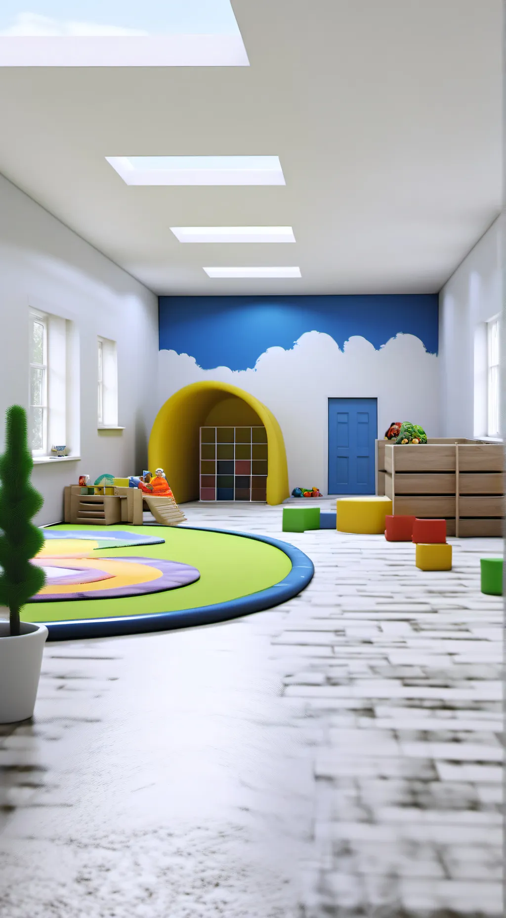 ai character: SunnySide Nursery! background