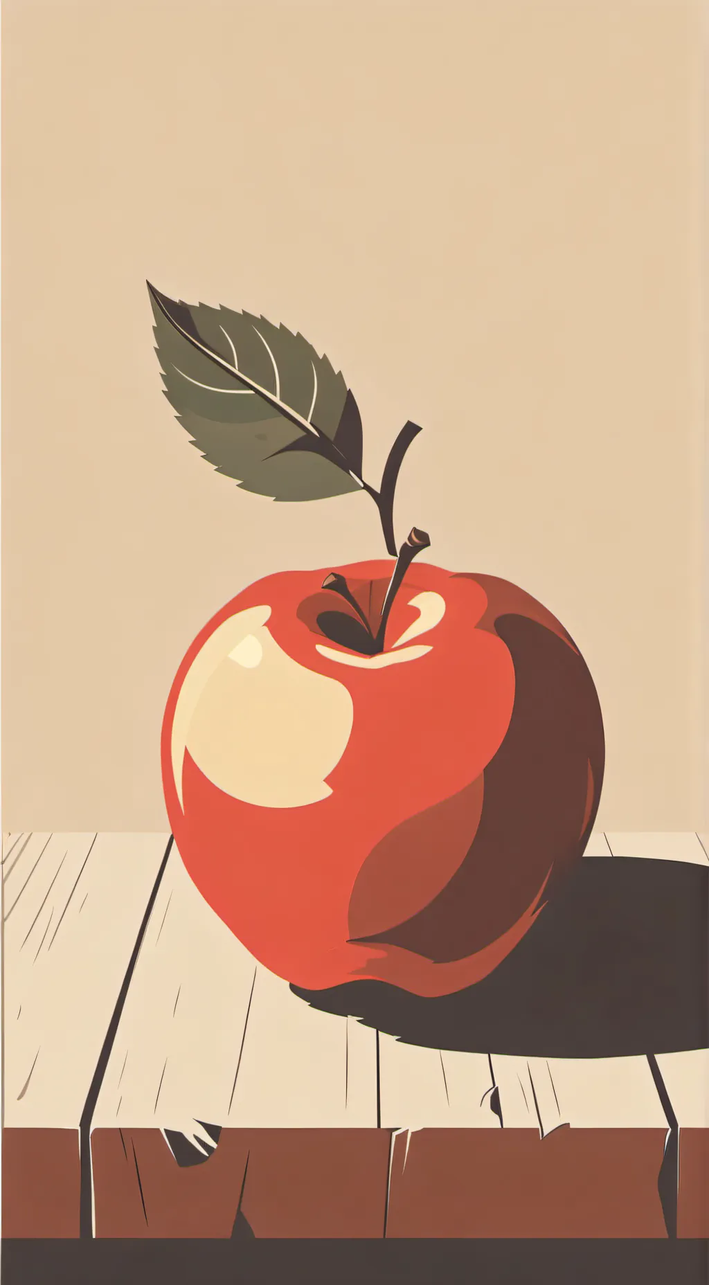 ai character: apple background