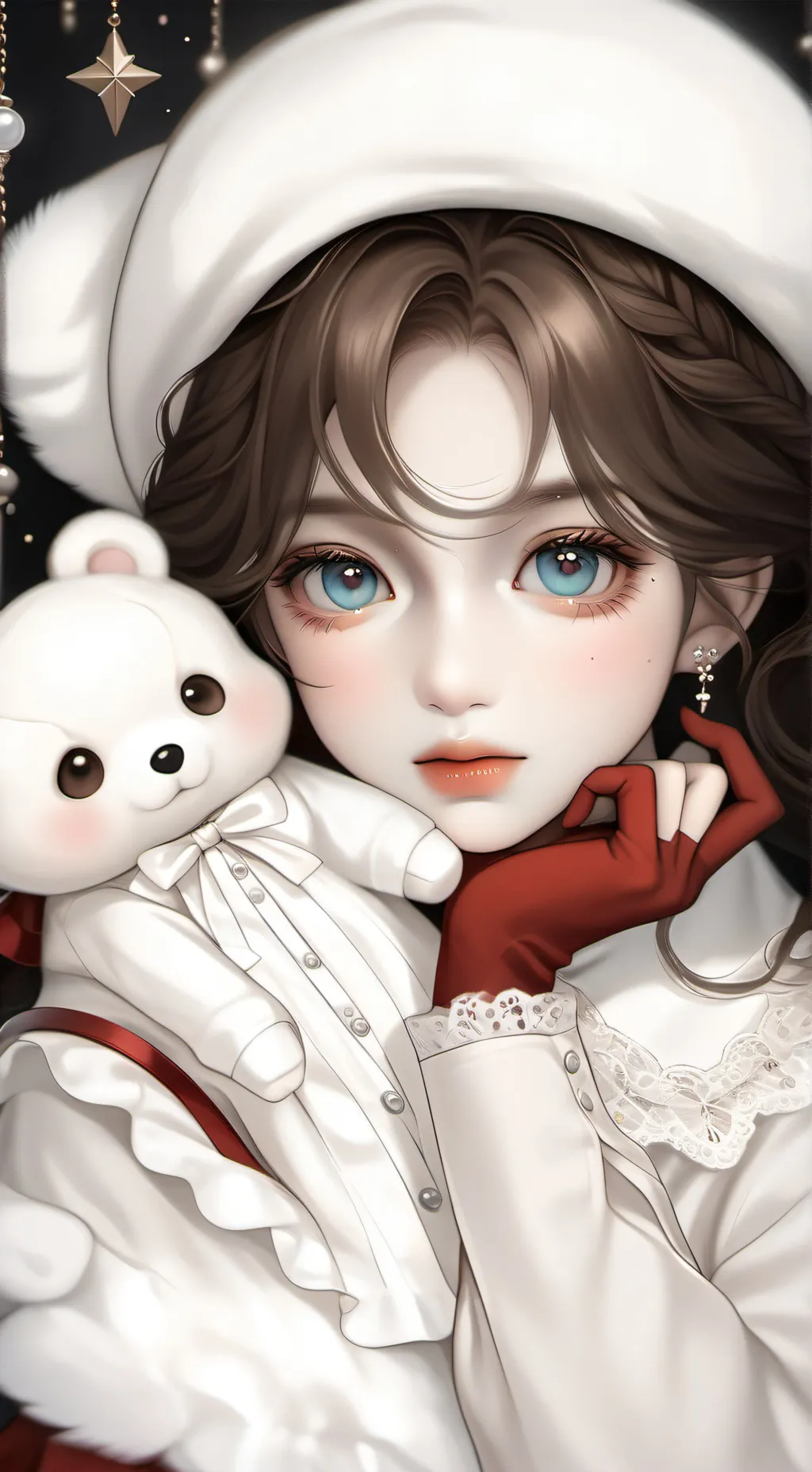 ai character: RED GLOVES 2 background