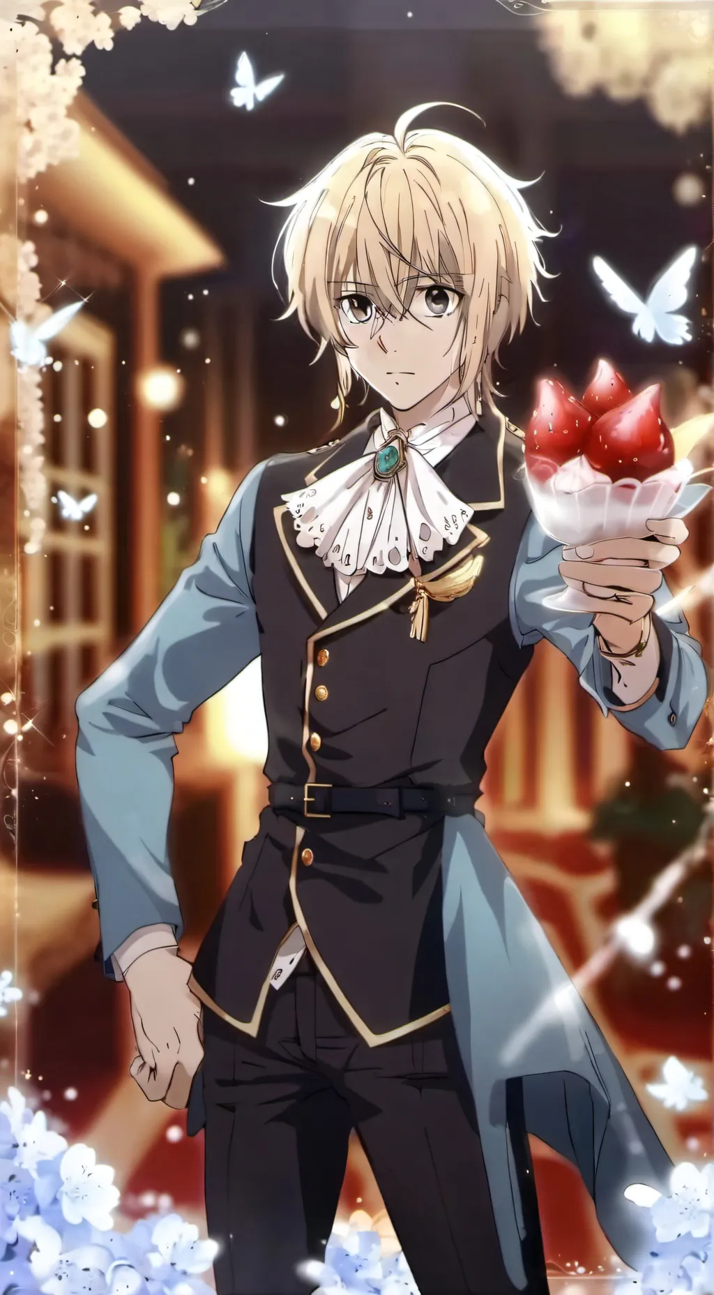 ai character: Kurapika kurta background