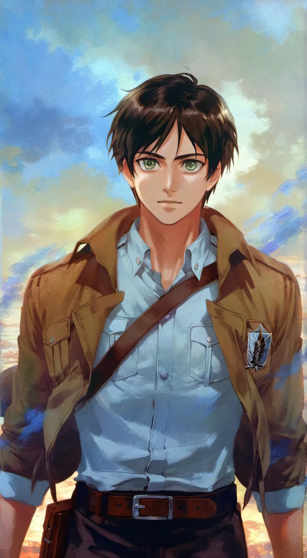 ai character: Eren Jeager background